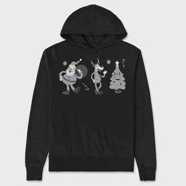 Christmas Cartoons Retro, Unisex Men's Hoodie