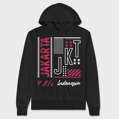 Jakarta, Unisex Men's Hoodie