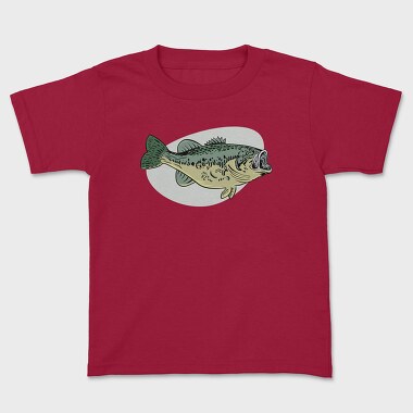 Kids' T-Shirt, Bass Fish