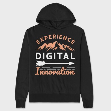 Experience Digital Innovation, Unisex Men's Hoodie