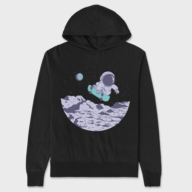 Skater Astronaut, Unisex Men's Hoodie