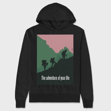 The Adventure Of Your Life, Unisex Men's Hoodie