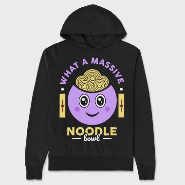 What a Massive Noodle Bowl, Unisex Men's Hoodie
