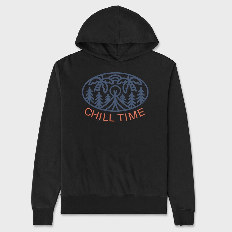Chill Time, Unisex Men's Hoodie