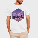 Skating Dino, Unisex Men's T-Shirt