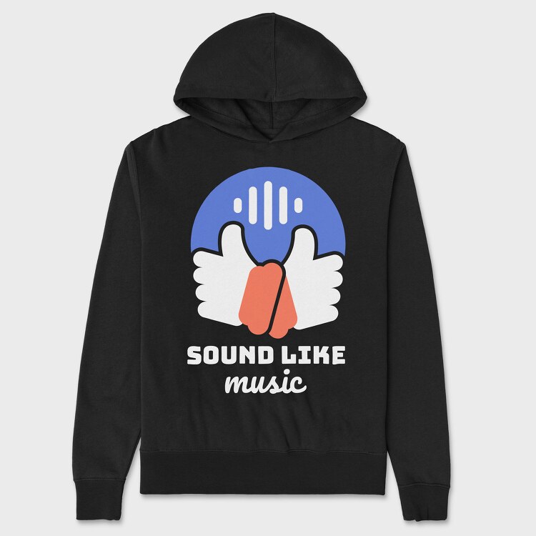 Sound Like Music, Unisex Men's Hoodie