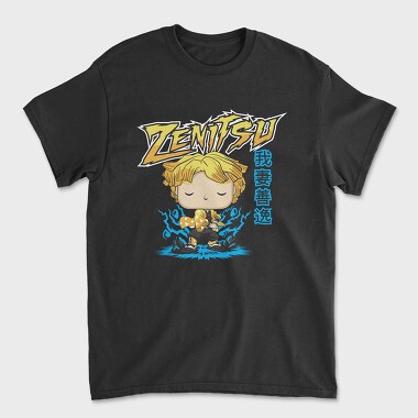 Funko Anime Demon Slayer Zenitsu, Unisex Men's T-Shirt