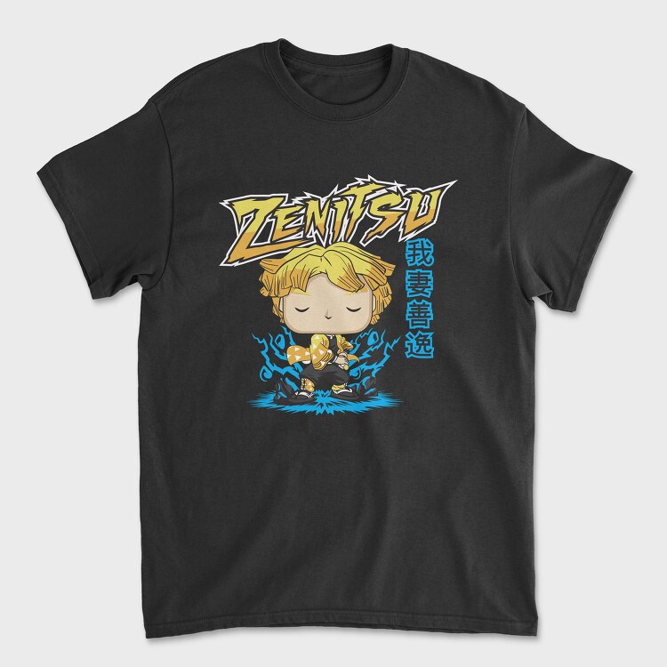 Funko Anime Demon Slayer Zenitsu, Unisex Men's T-Shirt