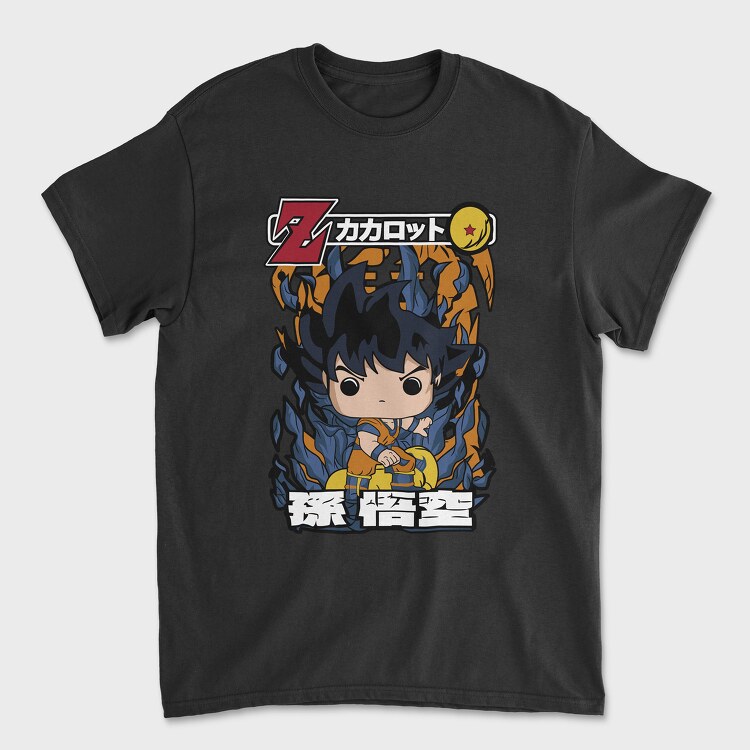 Funko Anime Dragon Ball Son Goku, Unisex Men's T-Shirt