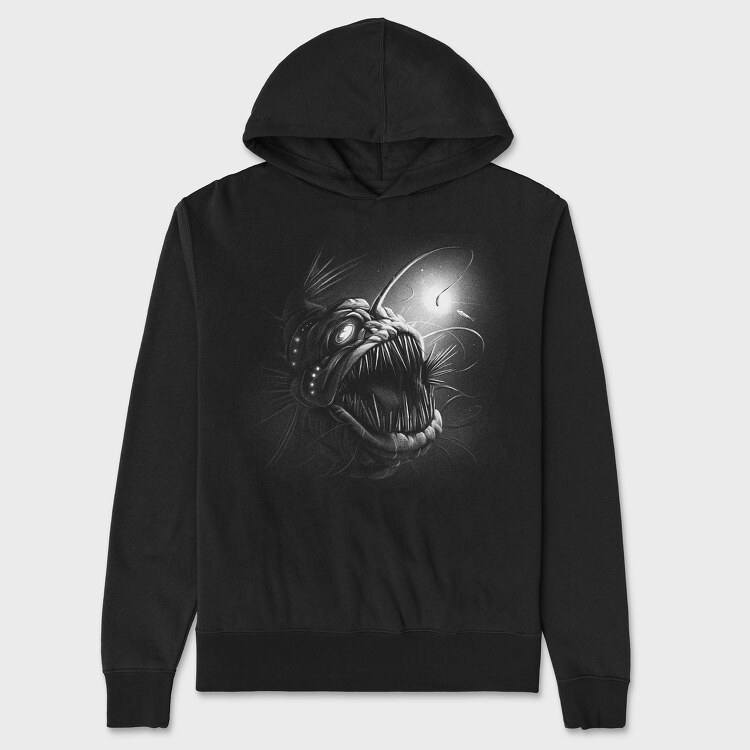 Angler Fish Deep Sea, Unisex Men's Hoodie