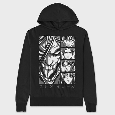 Attack on Titan 18, Унисекс Мъжко Суичър