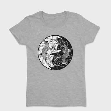 Fish Yng Yang, Women's T-Shirt