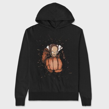 Saitama Kick One Punch Man, Unisex Men's Hoodie
