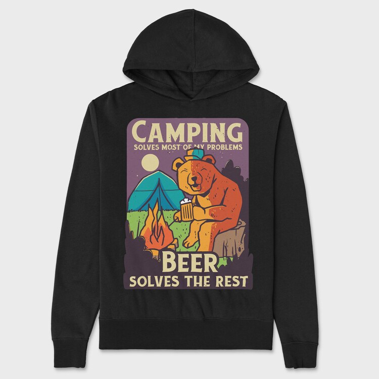 Camping and Beer, Унисекс Мъжко Суичър