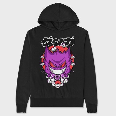 Menacing Gengar Pokemon, Unisex Men's Hoodie
