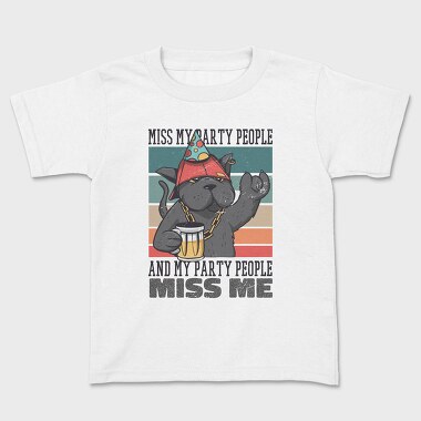 Party Cat, Kids' T-Shirt