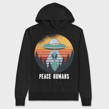 Peace Humans, Unisex Men's Hoodie