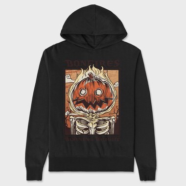Unisex Men's Hoodie, Bonfires Pumpking