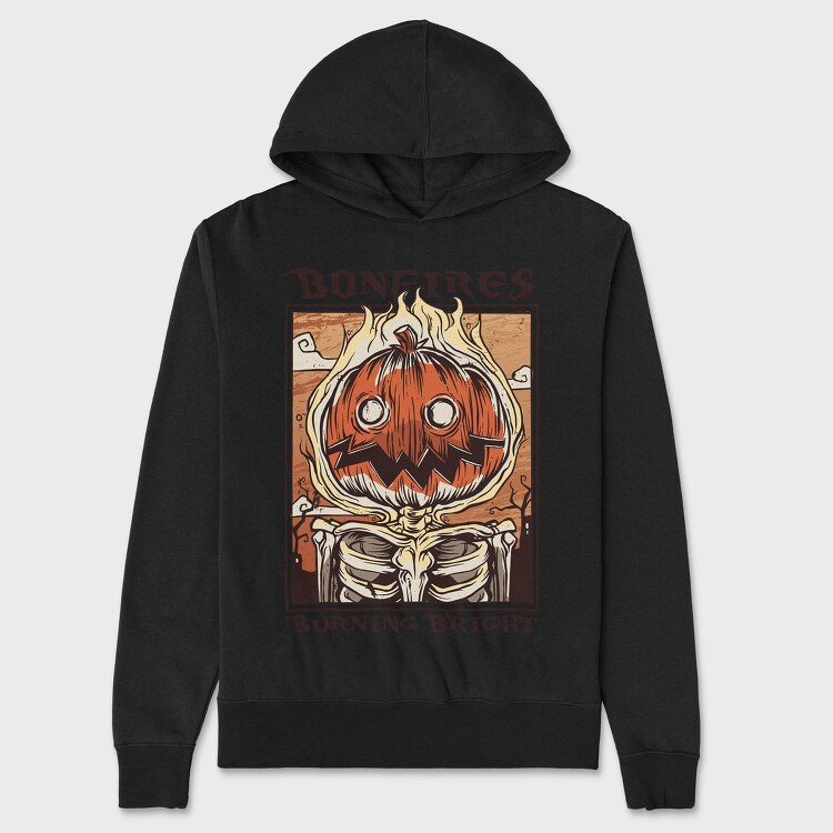 Bonfires Pumpking, Унисекс Мъжко Суичър
