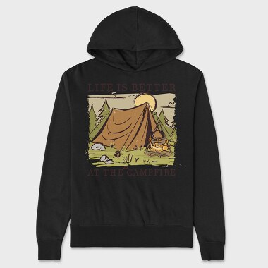 Campfire, Unisex Men's Hoodie