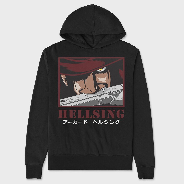 Hellsing 1, Unisex Men's Hoodie