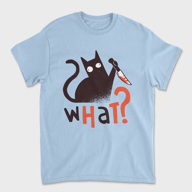 Knife Cat, Unisex Men's T-Shirt