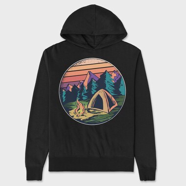 Camping, Unisex Men's Hoodie