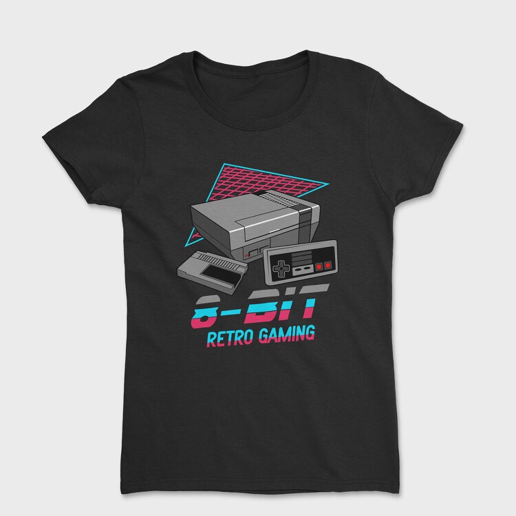 8 Bit Retro Gaming, Women's T-Shirt