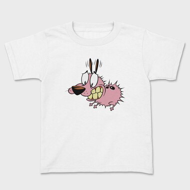 Cartoon Retro Courage the Cowardly Dog 1, Kids' T-Shirt