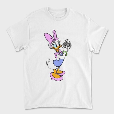 Cartoon Retro Daisy Duck 2, Unisex Men's T-Shirt