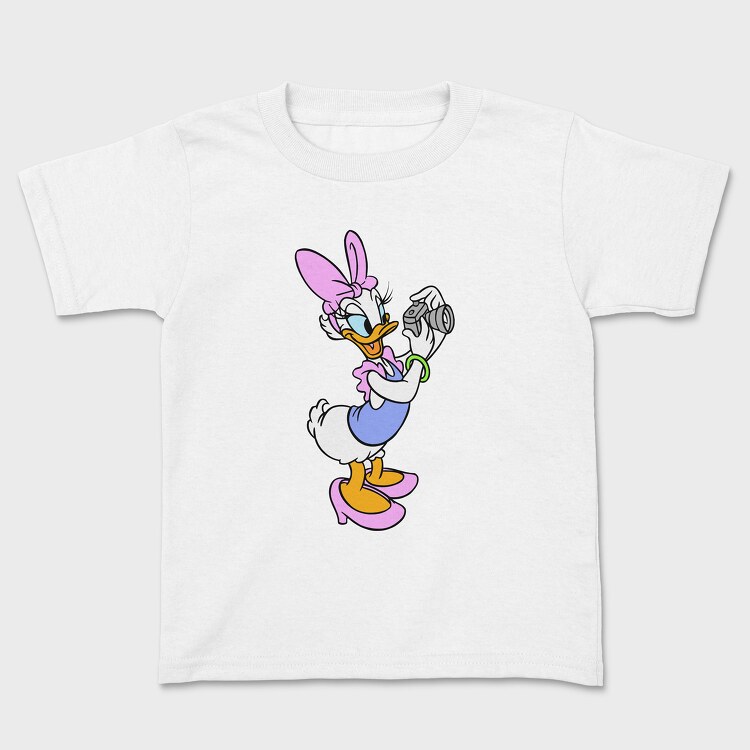 Cartoon Retro Daisy Duck 2, Kids' T-Shirt