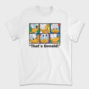 Cartoon Retro Donald Duck 1, Unisex Men's T-Shirt