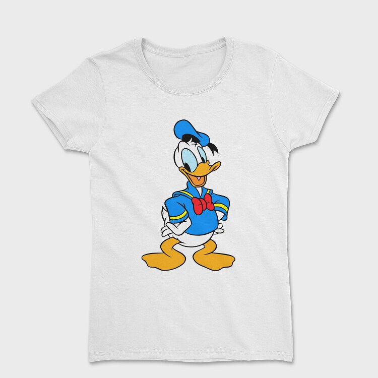 Cartoon Retro Donald Duck 5, Дамска Тениска
