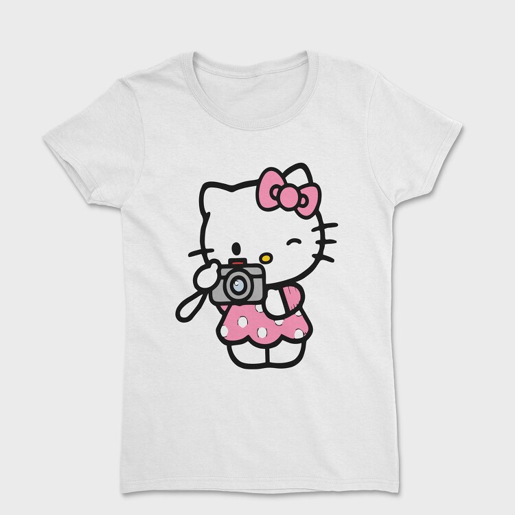 Cartoon Retro Hello Kitty 1, Дамска Тениска