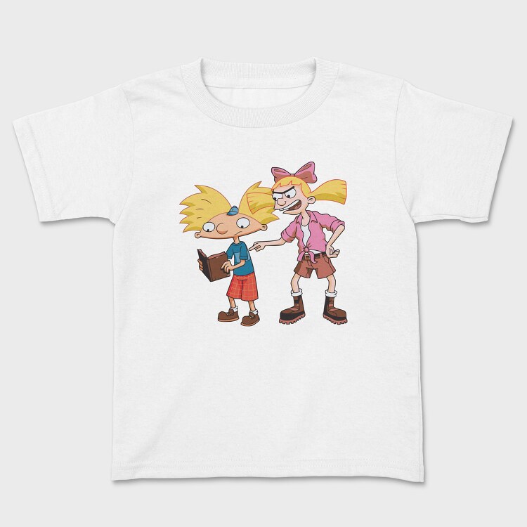 Cartoon Retro Hey Arnold 1, Kids' T-Shirt