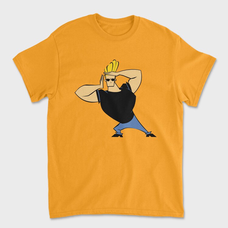 Cartoon Retro Johny Bravo 2, Унисекс Мъжка Тениска