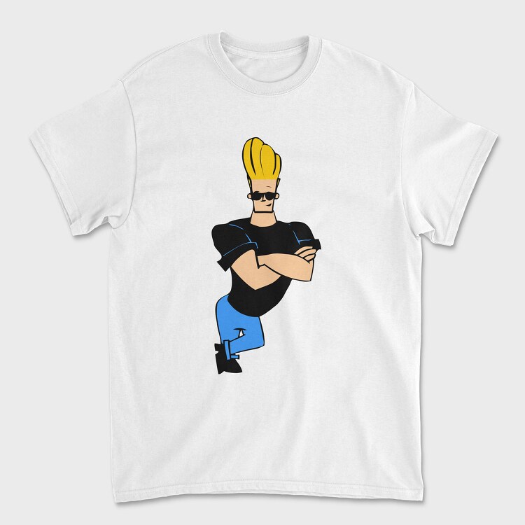 Cartoon Retro Johny Bravo 5, Унисекс Мъжка Тениска