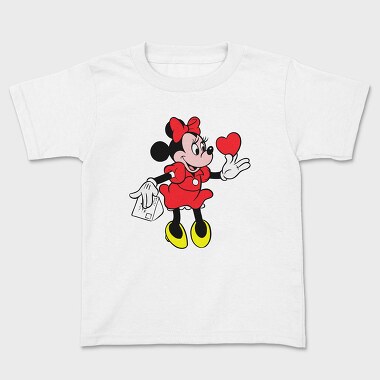 Cartoon Retro Minnie 2, Kids' T-Shirt