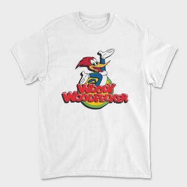 Cartoon Retro Woody Woodpecker 4, Унисекс Мъжка Тениска