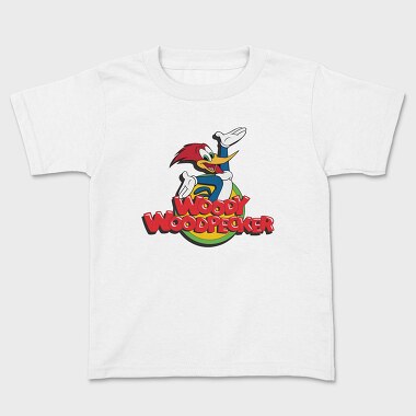 Cartoon Retro Woody Woodpecker 4, Детска Тениска