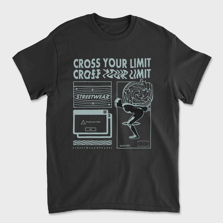 Cross Your Limits 2, Унисекс Мъжка Тениска
