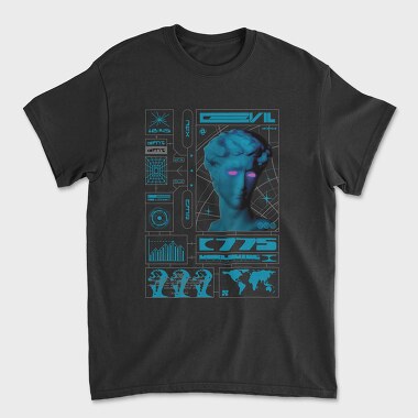Electric Evil 1, Unisex Men's T-Shirt
