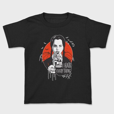 I Hate Everything Merlina, Kids' T-Shirt