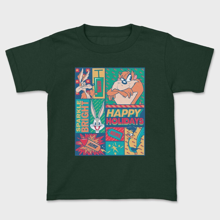 Looney Tunes Happy Holidays, Kids' T-Shirt
