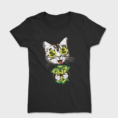 Money Cat, Women's T-Shirt