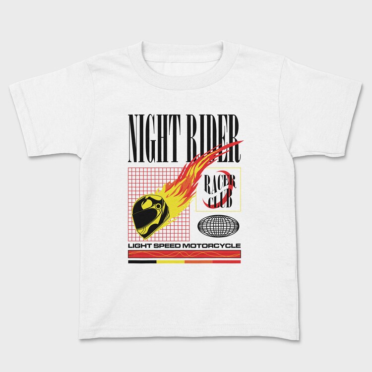 Night Rider 2, Kids' T-Shirt