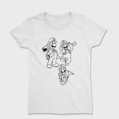 Outlines Luigis, Women's T-Shirt
