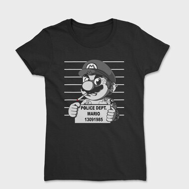 Police Dept Mario Bros, Women's T-Shirt