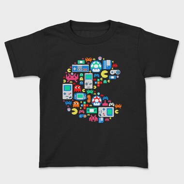 Retro Gaming Pac Man, Kids' T-Shirt