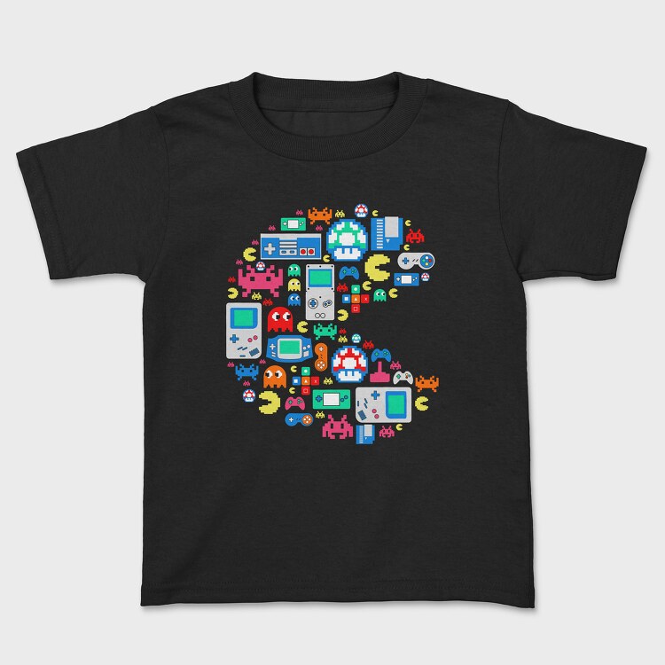Retro Gaming Pac Man, Kids' T-Shirt